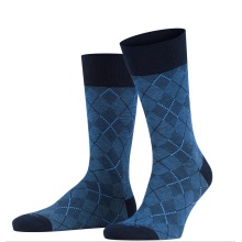 Burlington Daily Sock Crew Carrington dark blue Men - 1 Pair